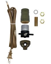 Creative Hobbies Make a Lamp or Repair Kit with Basic Hardware - Antique Brass