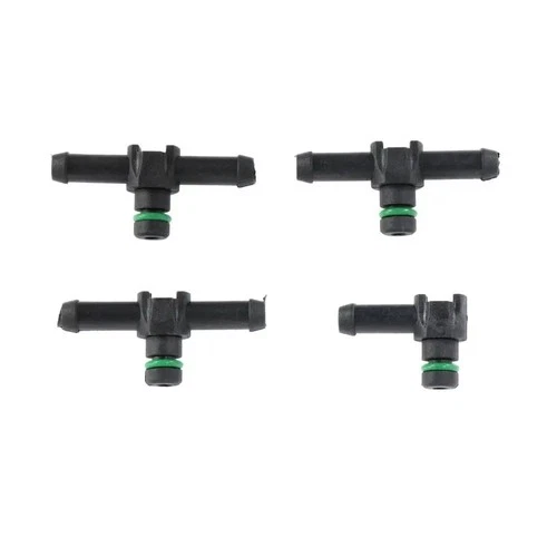 4Pcs Diesel Injector Return Pipe Connector Leak Off 3Pcs T Pipe + 1Pc L Pipe for - Picture 1 of 6