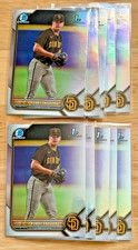 Lot of (10) 2022 Bowman Draft Chrome Robby Snelling 1st All Refractors BDC-82