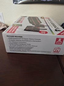 Atari Flashback 4 Classic Console 76 Games 2 Wireless Controllers Adapter Manual