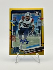Donruss Optic 2023 - #275 Marte Mapu/10 autógrafo de novato con clasificación Prizm dorado (RC)