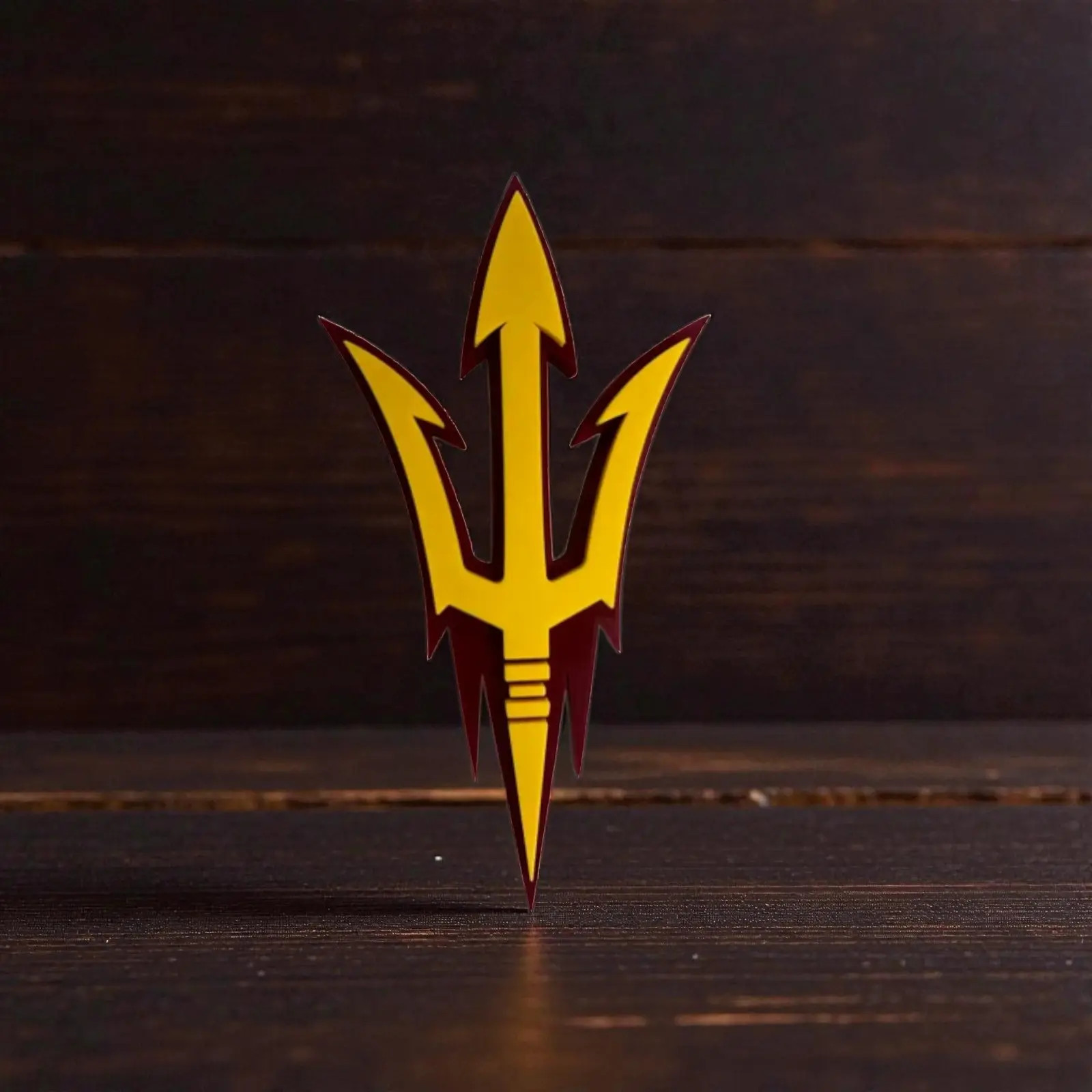 Arizona State Sun Devils NCAA 3D Trident Logo Sign ASU Football Desk Fan Gift