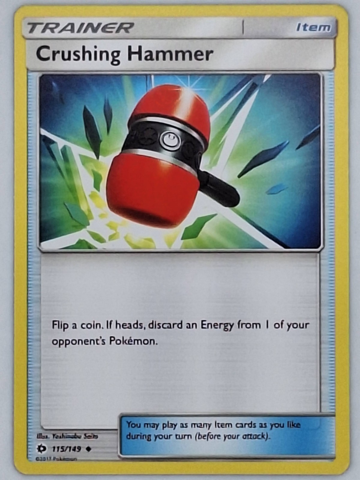 Crushing Hammer 115/149 Pokemon - Sun & Moon MP