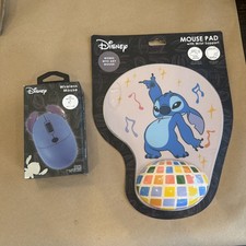 Disney Stitch Squishy Mouse Pad with Wrist Support  Stitch Wireless Mouse NEW