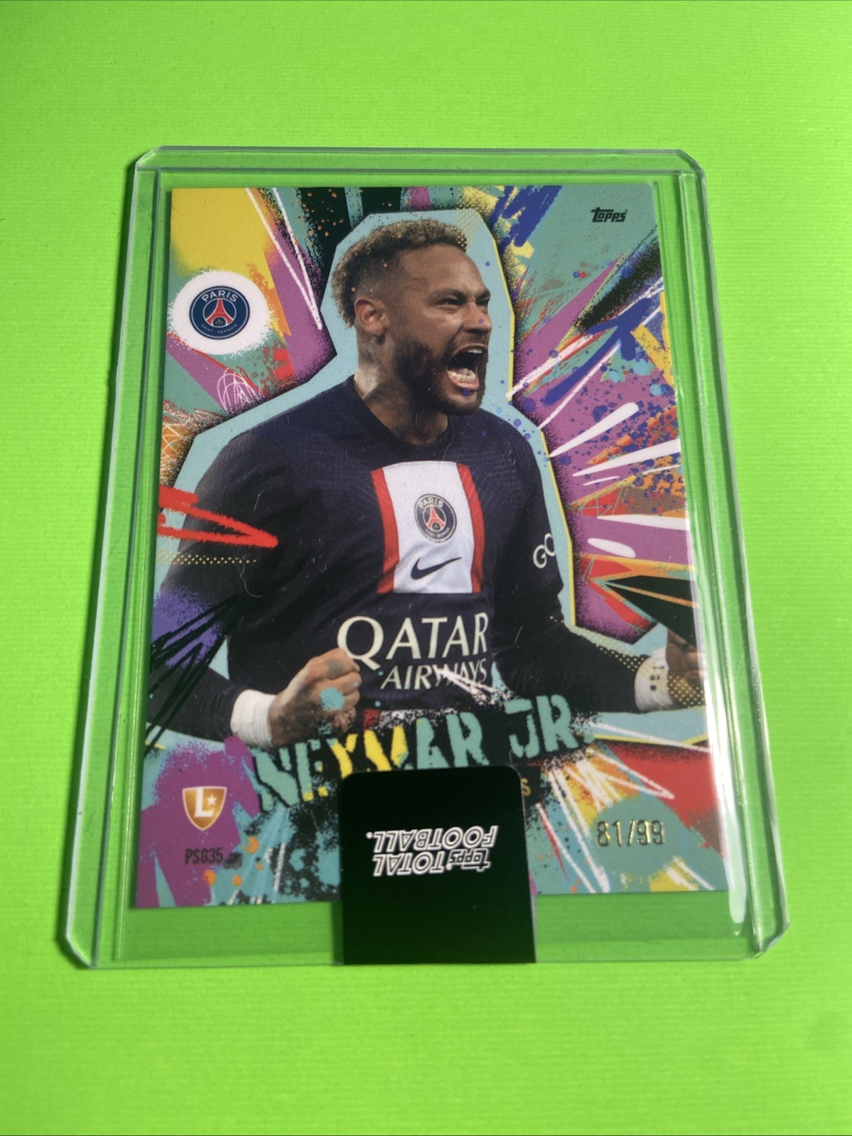 Neymar Jr. 🔥 – 2025-26 Topps Total Football - PSG Next Goal Wins /99 - Brazil view 2