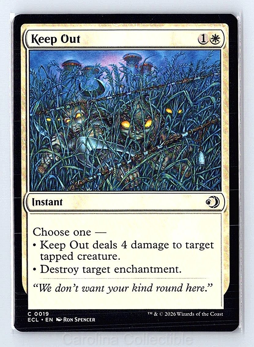 Keep Out Near Mint - Lorwyn Eclipsed 19 Magic: The Gathering