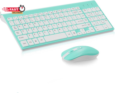 Cimetech Wireless Keyboard and Mouse Combo, Compact Full Size Wireless Keyboard 