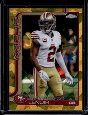 2025 Topps Chrome Sapphire Deommodore Lenoir Gold Refractor #/50 49ers