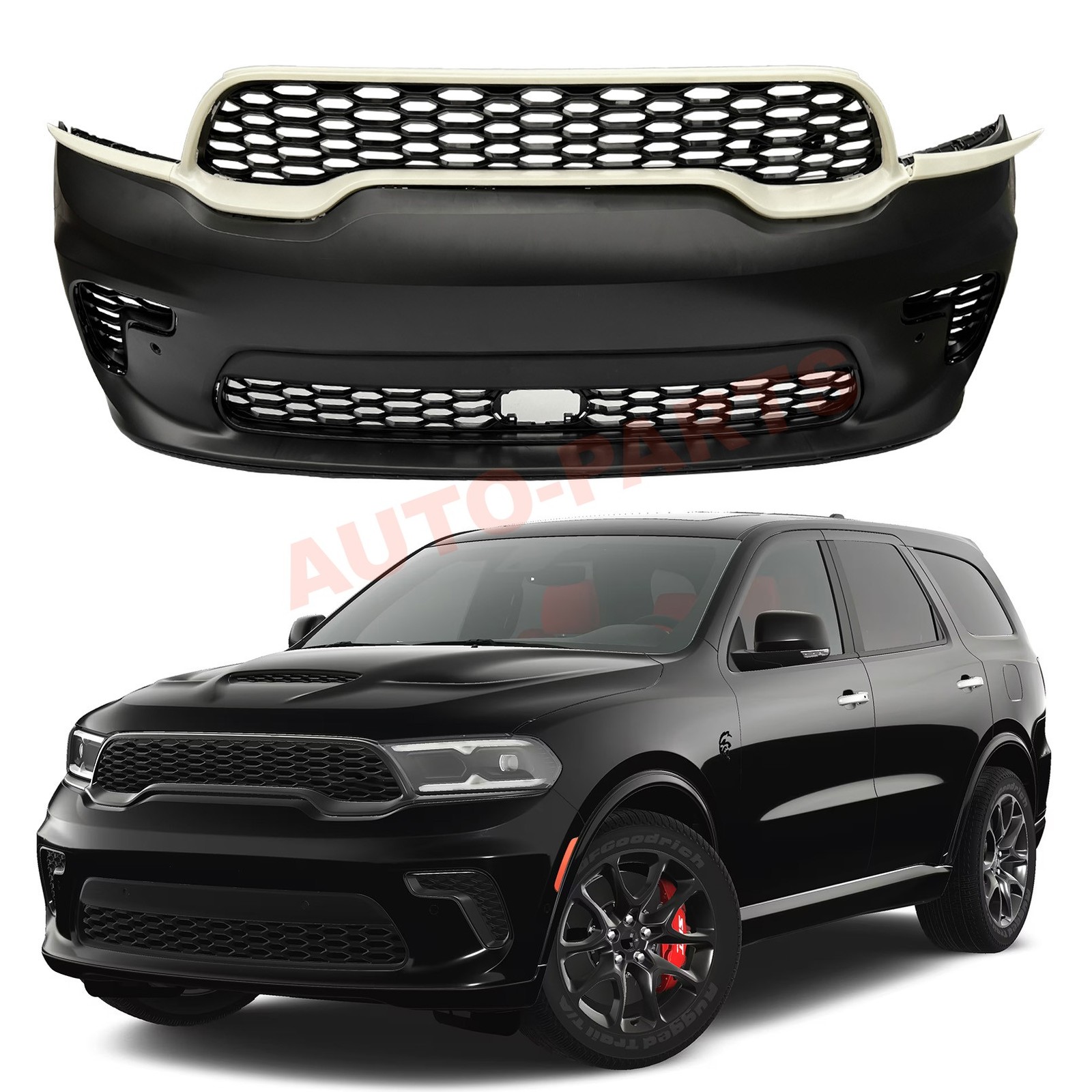 For 2021 2022 2023 Dodge Durango SRT Hellcat Complete Front Bumper Assembly