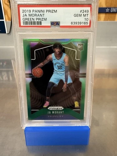 2019 Panini Prizm Ja Morant Green Prizm PSA Gem Mint 10 Rookie Card!!