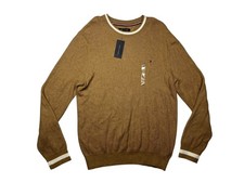 TOMMY HILFIGER Brown Warm Cotton CREWNECK SWEATER Casual Fall/Spring Men's XXL