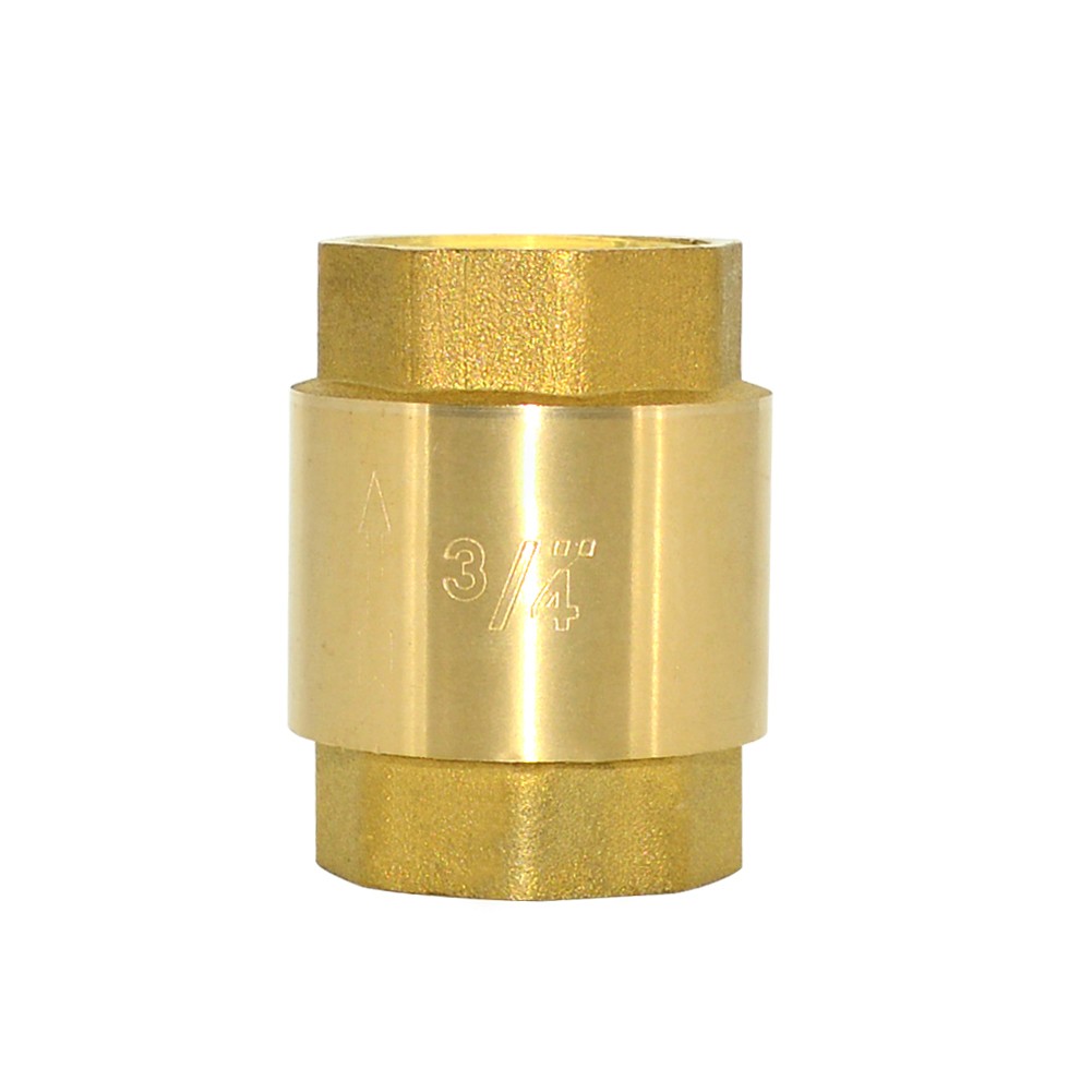1/2” 3/4" 1" 2" Vertical brass Check Valve NPT thread Spring Backflow Prevention