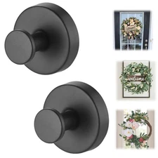 Suction Cup Hooks for Wreaths on Glass，Removable Towel Hooks for Bathroom,Win...