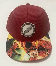 The Flash Hat Youth Boys One Size Fit Most Justice League Baseball Cap Snapback