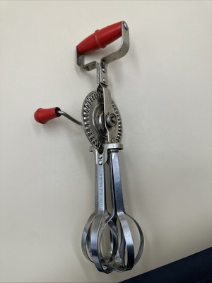 #ad #N14 Vintage “Blue Whirl” Stainless Steel Kitchen Hand Mixer $8.50