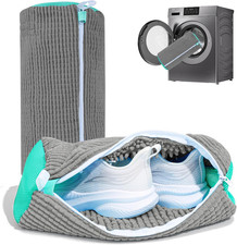 Shoe Washing Machine Bag 2Pk Reusable Shoe Cleaning Laundry Bag Cleaner Kit Gray