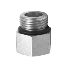 PARKER 24-1 F5OG-S Adapter, Carbon Steel, 1 7/8 x 1 in 39A323