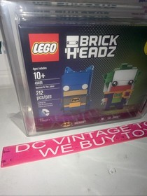 LEGO 41491 BrickHeadz Batman & The Joker 2016 SDCC Exclusive AFA 90 GRADED 🔥