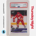 2023 UPPER DECK #201 MATTHEW CORONATO CLEAR CUT YOUNG GUNS RC ROOKIE PSA 10