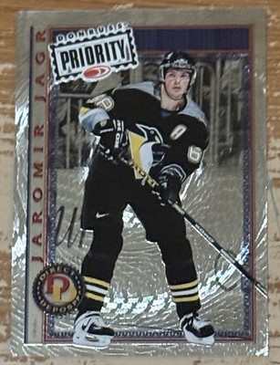 1997-98 Donruss Priority Jaromir Jagr Direct Deposit Insert Card # d 2246/3000!!