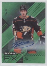 2021-22 Upper Deck Synergy FX Green 99/99 Troy Terry #FX-TT Auto 0f5t