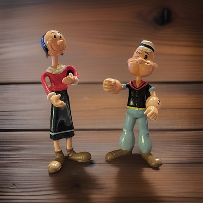 Vintage 1989 Popeye & Olive Oyl by Jesco Bendables