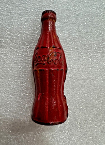 1930s COCA COLA BOTTLE Die Cast Metal PENCIL SHARPENER Vintage