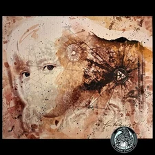 Watercolor Canvas Print 16x20 inch Eyes without a Face 01 Signed Unframed