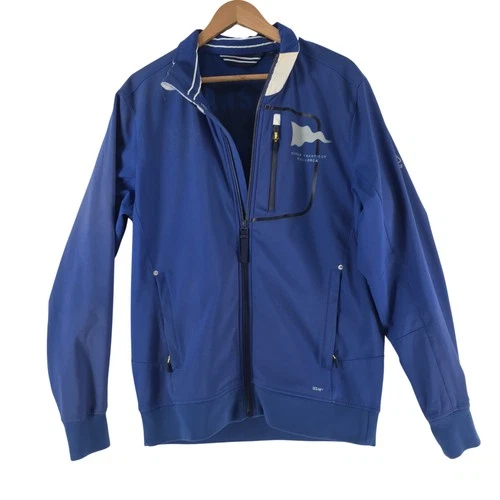 Gaastra Jacket Mens L Blue Softshell Windbreaker Super Yacht Cup Hanks 144125 - product listing photo