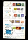 Ireland - Stamp cover  1971, FDC, Definitives 5 covers