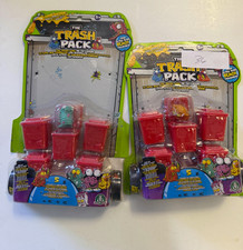 2 Trash Pack Series 4 - 5 Pack Trashies Figures Wheelie Bins Loose From PKG 36
