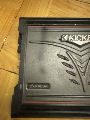 Kicker ZX350.4 4-Channel Car Amplifiers - Operation Confirmed
