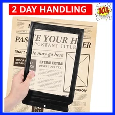 3X Full Page Magnifying Glass for Reading, 12.4 x 7.7 Inch Lightweight Magnif...