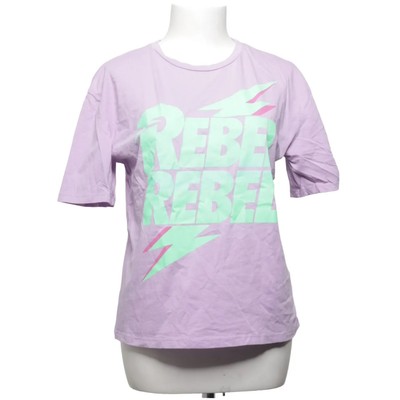 Bomber, T-shirt, Größe: XS, Lila/Grün, Baumwolle, Print, Damen #aY0