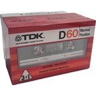 4 X TDK D 60 VINTAGE 1982 TYPE I NORMAL POSITION BLANK CASSETTE TAPE NEUF NEW