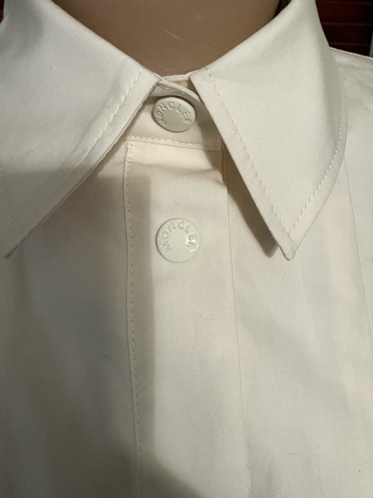 Moncler Pleated Poplin & Silk Organza Mini Shirt Dress W/ Shorts 100% Authentic thumbnail 9