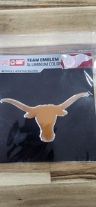 Emblème Voiture Université Du Texas Longhorns - Métal Chrome Plaqué Argenté - SLS - Support Fan NCAA