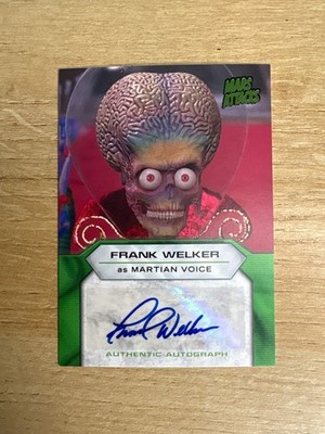 2013 Topps Mars Attacks Invasion Frank Welker Autograph Martian Voice E400