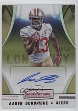 2016 Panini Rookies & Stars Red 6/25 Aaron Burbridge #RLS-ABG Auto 17w0