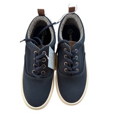 Cat  Jack Jett Navy Blue Canvas Low Top Sneakers Kids Size 1 NIB