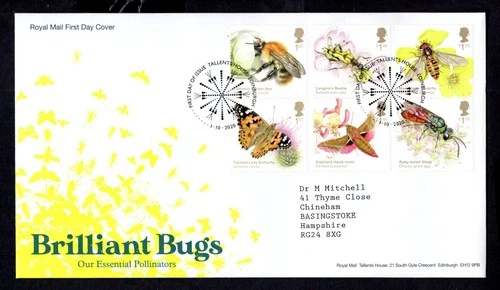 GB - 2020 Brilliant Bugs First Day Cover