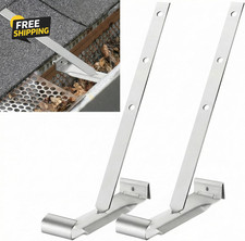 25 Sets 5" Aluminum Roof Gutter Hanger with Straps for Fixing without Eaves