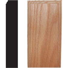 House of Fara 7/8 In. W. x 2-1/2 In. H. x 5 In. L. Oak Plinth Block Pack of 10