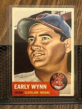 EARLY WYNN 1953 TOPPS #61 CLEVELAND INDIANS HOF VINTAGE CARD HARTFORD ALABAMA!!!