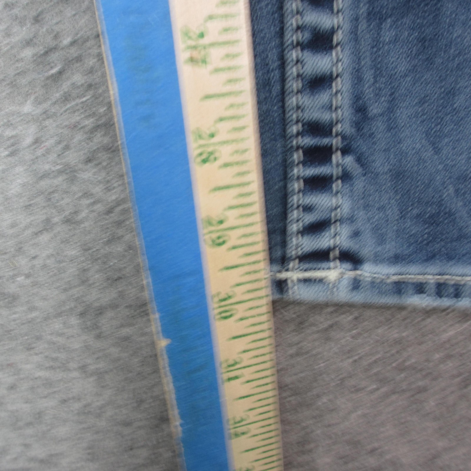 Vigoss Chelsea Boyfriend Jeans Womens Blue Distressed Embellished Pockets