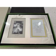 Lenox Kate Spade Double Invitation Frame Silverplate 5x7