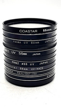 Camera Lens Filter Lot of 11 vintage filters 55