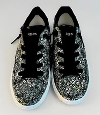 Skechers Arch Fit Air-Cooled Women’s Sneakers Size 8.5 Black Floral Print