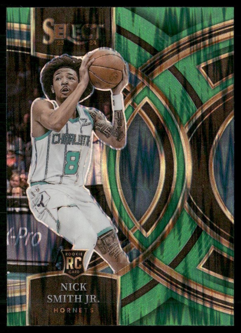 Nick Smith Jr. Rookie 2023-24 Panini Select Green Shock Charlotte Hornets #119