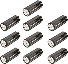 10Pcs AAA Battery Holder Case Adapter Black Cylindrical Battery Storage